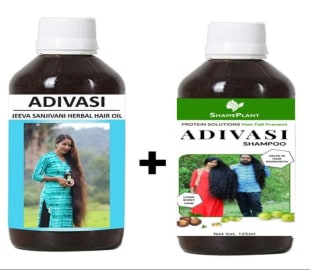 Adivasi Neelgiri Herbal Hair OIL + Adivasi Shampoo (Combo Pack) 100ml